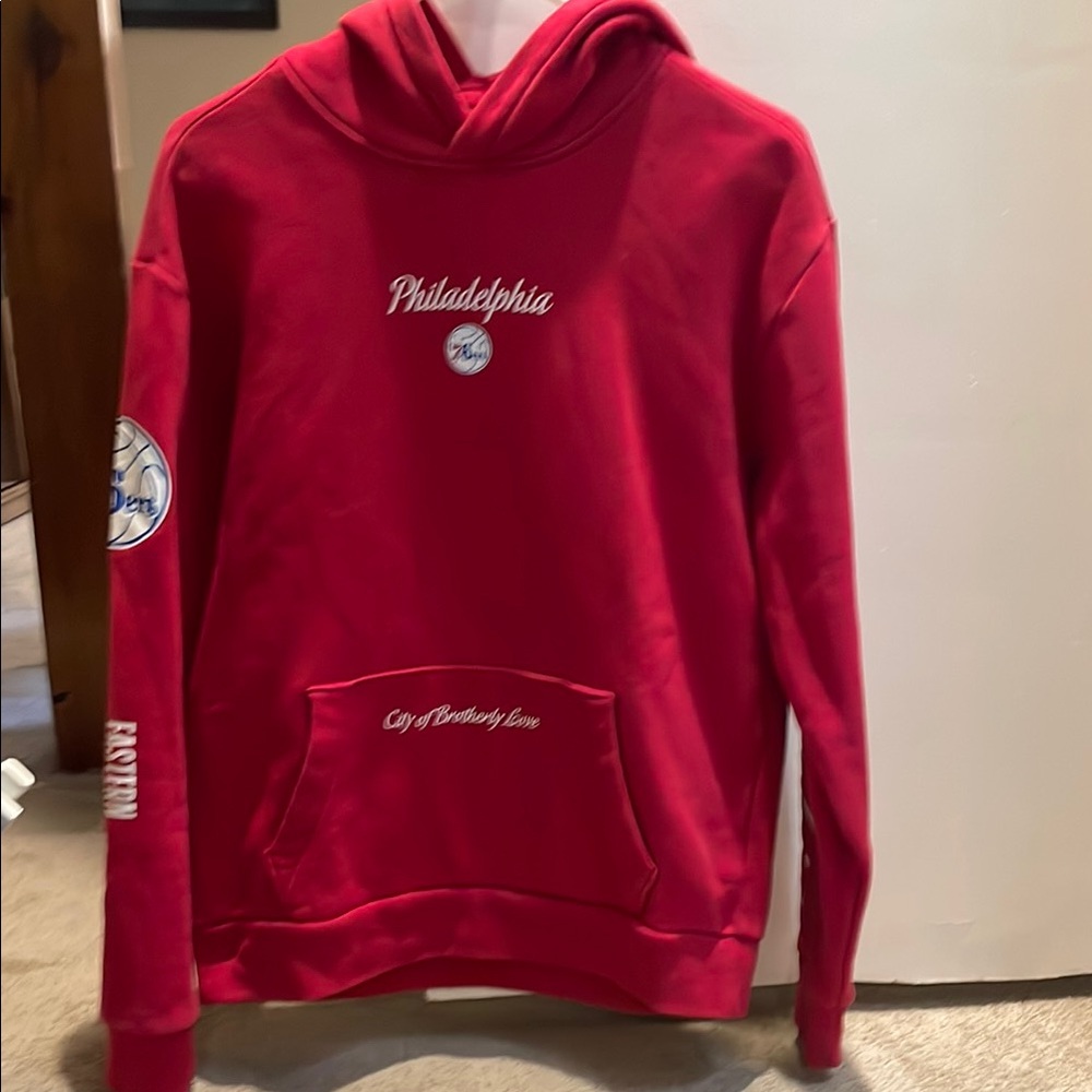 Hollister/NBA Philadelphia Sixers Men’s Red Hoodie